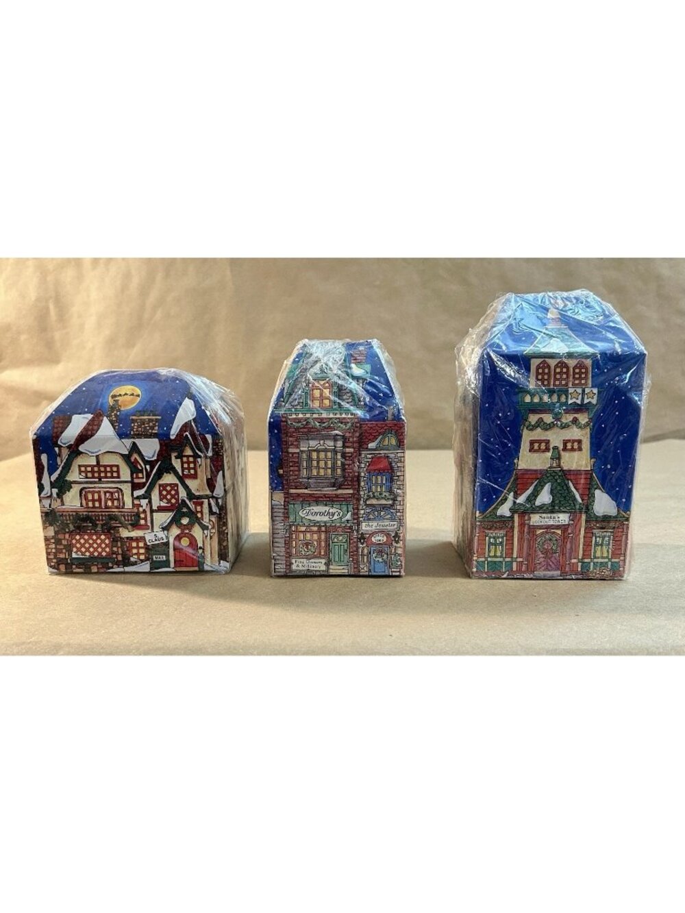 Dept 56- Dorothy's Dress Shop, Santa's Workshop & Lookout Tower, NIB/ Sealed